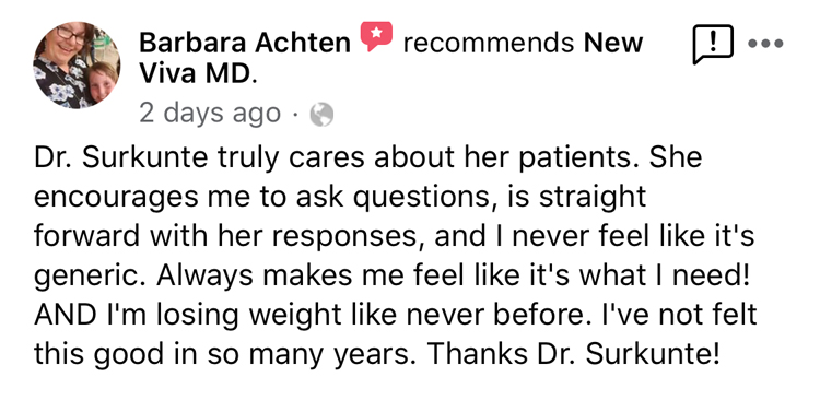 Weight Loss Chandler AZ Patient Testimonial at New Viva MD Weight Loss