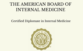 The American Board of Internal Medicine Certified Diplomate in Internal Medicine