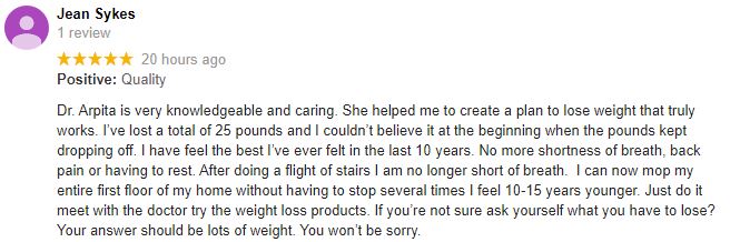 Weight Loss Chandler AZ Patient Testimonial at New Viva MD Weight Loss