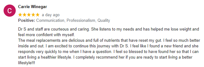 New Google Review for New Vida MD Weight Loss Chandler AZ