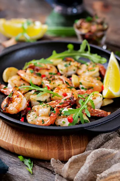 Weight Loss Chandler AZ Lime Cilantro Shrimp Skillet