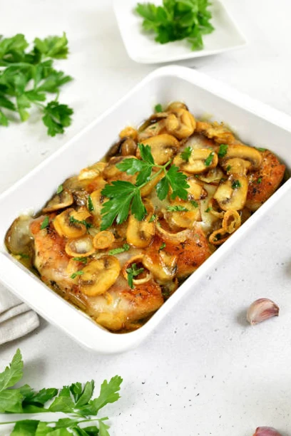 Weight Loss Chandler AZ Chicken Mushrooms with Lemon and Garlic