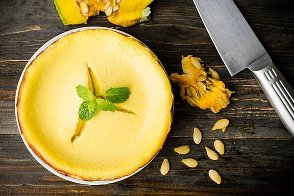 Pumpkin Protein Cheesecake